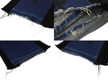 画像をギャラリービューアに読み込む, CHROME HEARTS クロムハーツ GALLERY DEPT. ギャラリーデプト Levi's リーバイス クロスパッチ フレアデニムパンツ サイズ34 20パッチ 美品 中古 4b002946