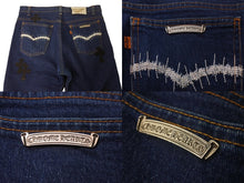 画像をギャラリービューアに読み込む, CHROME HEARTS クロムハーツ GALLERY DEPT. ギャラリーデプト Levi's リーバイス クロスパッチ フレアデニムパンツ サイズ34 20パッチ 美品 中古 4b002946