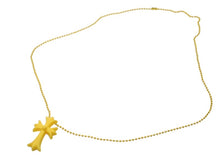 画像をギャラリービューアに読み込む, 新品同様 CHROME HEARTS クロムハーツ ラバースモール CHクロス シリコン ネックレス ラバー イエロー ボールチェーン 2019 7.7g 中古 4b002949