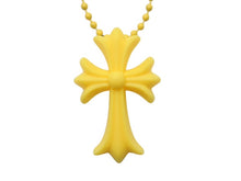 画像をギャラリービューアに読み込む, 新品同様 CHROME HEARTS クロムハーツ ラバースモール CHクロス シリコン ネックレス ラバー イエロー ボールチェーン 2019 7.7g 中古 4b002949