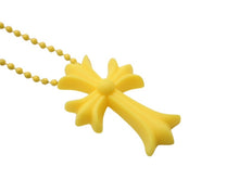 画像をギャラリービューアに読み込む, 新品同様 CHROME HEARTS クロムハーツ ラバースモール CHクロス シリコン ネックレス ラバー イエロー ボールチェーン 2019 7.7g 中古 4b002949