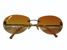 Load image into Gallery viewer, CHANEL シャネル ココマーク サングラス 4013 c.125/56 サイズ 59□16 130 オレンジ グラデーション ゴールド金具 美品 中古 4b002951