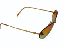 Load image into Gallery viewer, CHANEL シャネル ココマーク サングラス 4013 c.125/56 サイズ 59□16 130 オレンジ グラデーション ゴールド金具 美品 中古 4b002951