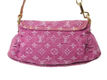 画像をギャラリービューアに読み込む, 極美品 LOUIS VUITTON ルイヴィトン ミニプリーティ ワンショルダーバッグ M95216 モノグラム デニム ピンク 中古 4b002954
