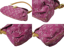 画像をギャラリービューアに読み込む, 極美品 LOUIS VUITTON ルイヴィトン ミニプリーティ ワンショルダーバッグ M95216 モノグラム デニム ピンク 中古 4b002954