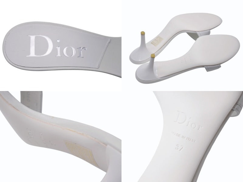 極美品 Christian Dior クリスチャンディオール ミュール ロゴ