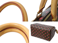 Load image into Gallery viewer, 極美品 LOUIS VUITTON ルイヴィトン スピーディ25 ハンドバッグ M95009 モノグラム チェリー レザー 村上隆 中古 4b002956