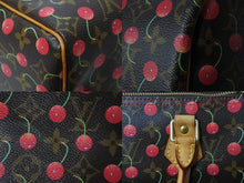 Load image into Gallery viewer, 極美品 LOUIS VUITTON ルイヴィトン スピーディ25 ハンドバッグ M95009 モノグラム チェリー レザー 村上隆 中古 4b002956