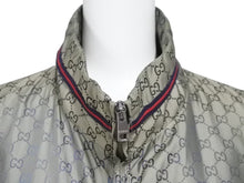 画像をギャラリービューアに読み込む, GUCCI グッチ シェリーライン GG柄 ナイロン ジップアップジャケット 219382 Z7313 ベージュ サイズ48 美品 中古 4b002964