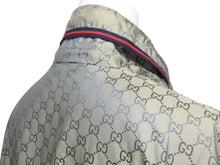 画像をギャラリービューアに読み込む, GUCCI グッチ シェリーライン GG柄 ナイロン ジップアップジャケット 219382 Z7313 ベージュ サイズ48 美品 中古 4b002964
