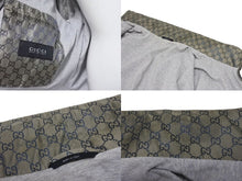 画像をギャラリービューアに読み込む, GUCCI グッチ シェリーライン GG柄 ナイロン ジップアップジャケット 219382 Z7313 ベージュ サイズ48 美品 中古 4b002964