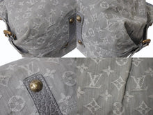 画像をギャラリービューアに読み込む, LOUIS VUITTON ルイヴィトン ネオカヴィMM 2WAYハンドバッグ M95837 モノグラムデニム グレー アンティークゴールド 美品 中古 4b002968