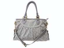 画像をギャラリービューアに読み込む, LOUIS VUITTON ルイヴィトン ネオカヴィMM 2WAYハンドバッグ M95837 モノグラムデニム グレー アンティークゴールド 美品 中古 4b002968