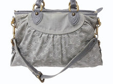 画像をギャラリービューアに読み込む, LOUIS VUITTON ルイヴィトン ネオカヴィMM 2WAYハンドバッグ M95837 モノグラムデニム グレー アンティークゴールド 美品 中古 4b002968