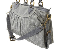 画像をギャラリービューアに読み込む, LOUIS VUITTON ルイヴィトン ネオカヴィMM 2WAYハンドバッグ M95837 モノグラムデニム グレー アンティークゴールド 美品 中古 4b002968