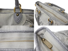 画像をギャラリービューアに読み込む, LOUIS VUITTON ルイヴィトン ネオカヴィMM 2WAYハンドバッグ M95837 モノグラムデニム グレー アンティークゴールド 美品 中古 4b002968