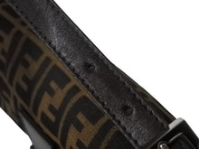 画像をギャラリービューアに読み込む, 極美品 FENDI フェンディ マンマバケット ワンショルダーバッグ 26424 ズッカ柄 キャンバス レザー ブラウン シルバー金具 中古 4b002969