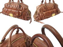 Load image into Gallery viewer, MIUMIU ミュウミュウ ハンドバッグ ショルダーバッグ マテラッセ 2way レザー ブラウン ゴールド金具 美品 中古 4b002972