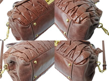 Load image into Gallery viewer, MIUMIU ミュウミュウ ハンドバッグ ショルダーバッグ マテラッセ 2way レザー ブラウン ゴールド金具 美品 中古 4b002972