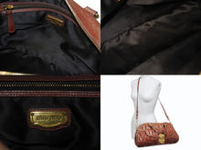 Load image into Gallery viewer, MIUMIU ミュウミュウ ハンドバッグ ショルダーバッグ マテラッセ 2way レザー ブラウン ゴールド金具 美品 中古 4b002972