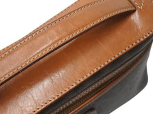 画像をギャラリービューアに読み込む, CELINE セリーヌ マカダム柄 ハンドバッグ バニティバック 化粧ポーチ ブラウン ゴールド金具 M94 美品 中古 4b002974