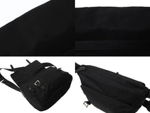 画像をギャラリービューアに読み込む, PRADA プラダ VERA トライアングルロゴ ショルダーバッグ メッセンジャーバッグ ナイロン レザー ブラック シルバー金具 美品 中古 4b002978