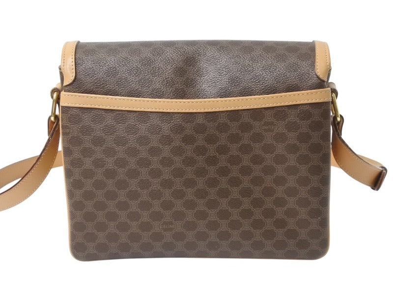 CELINE/セリーヌ】 マカダム ブラウン ショルダーバッグ M12 CELINE  