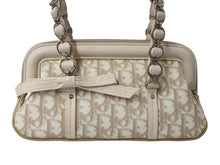 Load image into Gallery viewer, Christian Dior クリスチャンディオール ハンドバッグ ロマンティック トロッター柄 LCP44873M102 コーティングキャンバス レザー ベージュ 美品 中古 4b002980