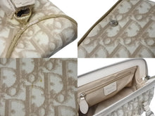 Load image into Gallery viewer, Christian Dior クリスチャンディオール ハンドバッグ ロマンティック トロッター柄 LCP44873M102 コーティングキャンバス レザー ベージュ 美品 中古 4b002980
