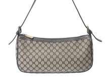 画像をギャラリービューアに読み込む, 極美品 CELINE セリーヌ ワンショルダーバッグ ハンドバッグ マカダム柄 CE00/23 イタリア製 キャンバス レザー ゴールド金具 美品 中古 4b002983