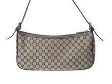 画像をギャラリービューアに読み込む, 極美品 CELINE セリーヌ ワンショルダーバッグ ハンドバッグ マカダム柄 CE00/23 イタリア製 キャンバス レザー ゴールド金具 美品 中古 4b002983