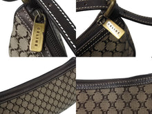 画像をギャラリービューアに読み込む, 極美品 CELINE セリーヌ ワンショルダーバッグ ハンドバッグ マカダム柄 CE00/23 イタリア製 キャンバス レザー ゴールド金具 美品 中古 4b002983