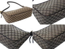 画像をギャラリービューアに読み込む, 極美品 CELINE セリーヌ ワンショルダーバッグ ハンドバッグ マカダム柄 CE00/23 イタリア製 キャンバス レザー ゴールド金具 美品 中古 4b002983