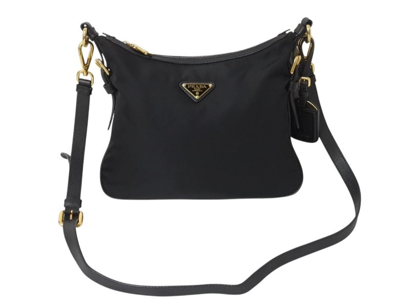 PRADA プラダ ショルダーバッグ トライアングルロゴ ナイロン レザー