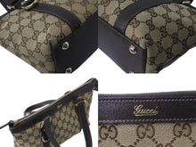画像をギャラリービューアに読み込む, GUCCI グッチ ハンドバッグ 141471 ブラウン ベージュ GGスプリームキャンバス レザー ゴールド金具 美品 中古 4b002987