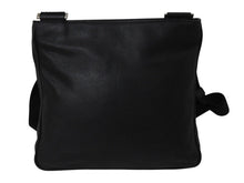 画像をギャラリービューアに読み込む, PRADA プラダ ショルダーバッグ クロスボディバッグ トライアングルロゴ VA1034 レザー ブラック シルバー金具 美品 中古 4b002989