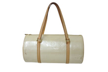 Load image into Gallery viewer, LOUIS VUITTON ルイヴィトン ベッドフォード ハンドバッグ M91331 モノグラムヴェルニ 筒型 ゴールド金具 イエロー 美品 中古 4c002990