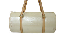 Load image into Gallery viewer, LOUIS VUITTON ルイヴィトン ベッドフォード ハンドバッグ M91331 モノグラムヴェルニ 筒型 ゴールド金具 イエロー 美品 中古 4c002990
