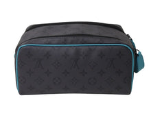 画像をギャラリービューアに読み込む, 新品同様 LOUISVUITTON ルイヴィトン モノグラムエクリプスリバースドップキット クラッチバッグ M11482 グレー ターコイズ 中古 4b002993