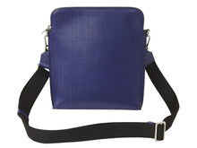 画像をギャラリービューアに読み込む, 極美品 LOEWE ロエベ ショルダーバッグ メッセンジャーバッグ ゴヤレポーター 316.60.P63 カーフ アナグラム ブルー シルバー金具 中古 4b002994