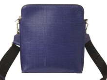 画像をギャラリービューアに読み込む, 極美品 LOEWE ロエベ ショルダーバッグ メッセンジャーバッグ ゴヤレポーター 316.60.P63 カーフ アナグラム ブルー シルバー金具 中古 4b002994