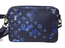 画像をギャラリービューアに読み込む, 新品同様 LOUIS VUITTON ルイヴィトン モノグラム ウォーターカラー トリオ メッセンジャー ショルダーバッグ M57840 ブルー 中古 4b002998