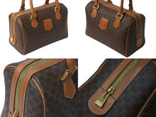 画像をギャラリービューアに読み込む, CELINE セリーヌ ヴィンテージ スピーディ型 25cm ハンドバッグ ミニボストン 鞄 マカダム ブラウン 美品 中古 4b003004