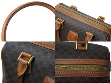 画像をギャラリービューアに読み込む, CELINE セリーヌ ヴィンテージ スピーディ型 25cm ハンドバッグ ミニボストン 鞄 マカダム ブラウン 美品 中古 4b003004