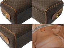 画像をギャラリービューアに読み込む, CELINE セリーヌ ヴィンテージ スピーディ型 25cm ハンドバッグ ミニボストン 鞄 マカダム ブラウン 美品 中古 4b003004