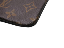 画像をギャラリービューアに読み込む, LOUIS VUITTON ルイヴィトン ポシェット クレ コインケース 小銭入れ M62650 モノグラム PVC レザー ブラウン 美品 中古 4b003015