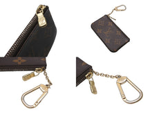 画像をギャラリービューアに読み込む, LOUIS VUITTON ルイヴィトン ポシェット クレ コインケース 小銭入れ M62650 モノグラム PVC レザー ブラウン 美品 中古 4b003015