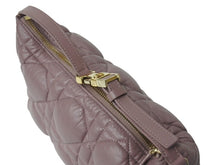 画像をギャラリービューアに読み込む, CHRISTIAN DIOR クリスチャンディオール カナージュ ノマドポーチ ミディアム 2WAY ハンド ショルダー バッグ レザー ピンク 美品 中古 4b003020