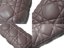 画像をギャラリービューアに読み込む, CHRISTIAN DIOR クリスチャンディオール カナージュ ノマドポーチ ミディアム 2WAY ハンド ショルダー バッグ レザー ピンク 美品 中古 4b003020