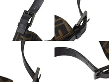 画像をギャラリービューアに読み込む, FENDI フェンディ マンマバケット ホーボー ワンショルダーバッグ 8BR036 ズッカ柄 キャンバス レザー ブラウン 美品 中古 4b003022